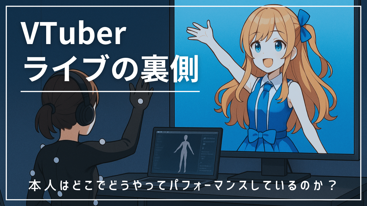 VTuberライブの裏側：本人はどこでどうやってパフォーマンスしているのか？